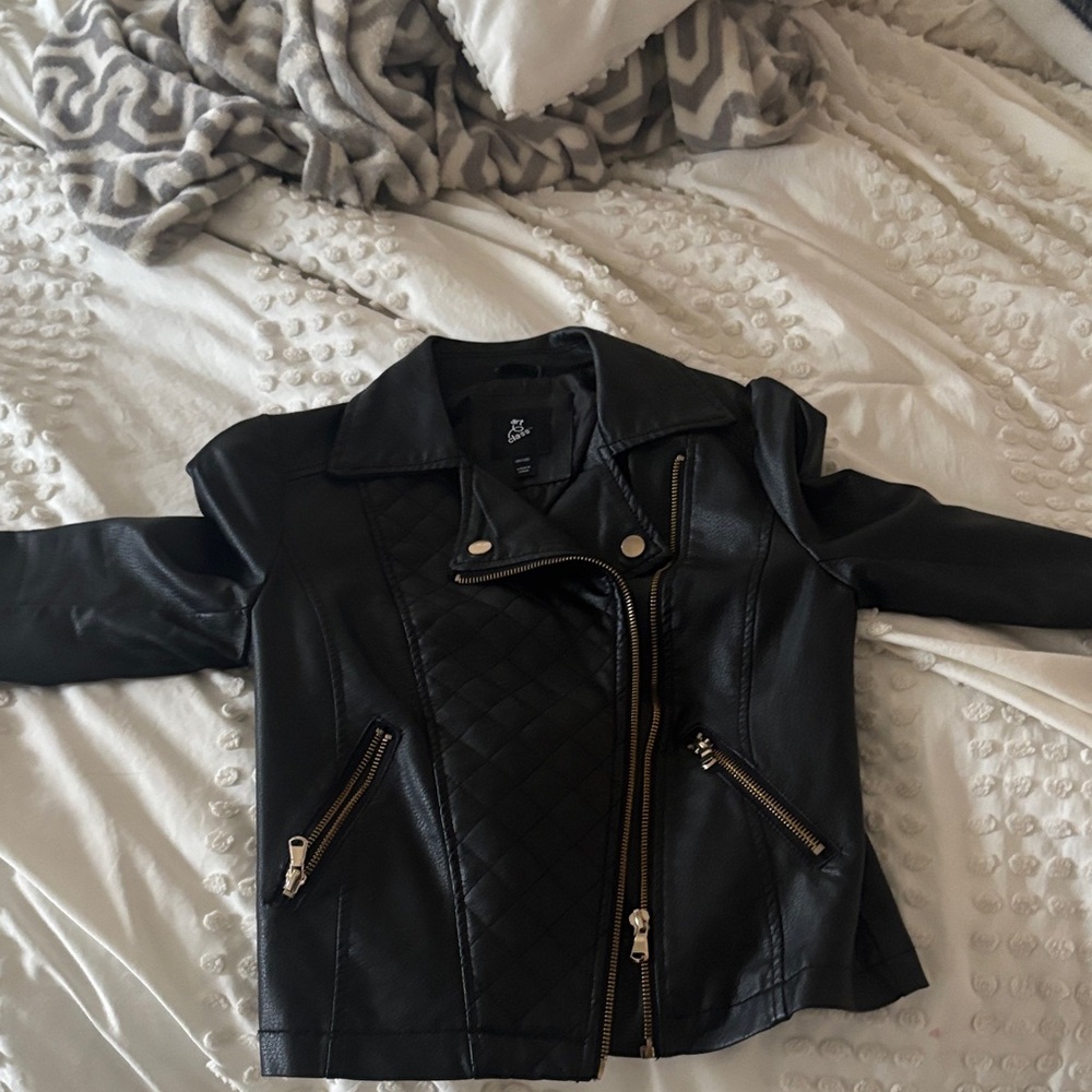 Target Black Quilted Leather Jacket